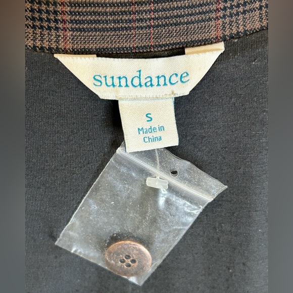 Sundance Riding Style Blazer Jacket with Leather Collar Women's S - Picture 7 of 8